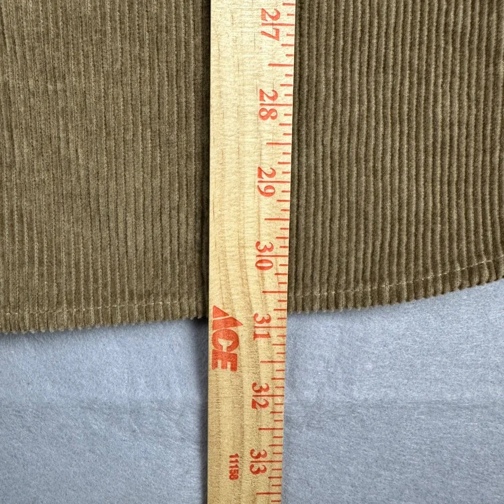 Banana Republic Mens XL Wide Wale Corduroy Shirt Camel Tan Standard Fit